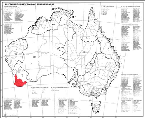 Chelodina oblonga - distribution map