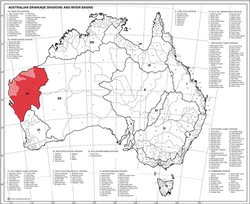 Chelodina steindachneri, distribution map